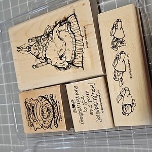 Bunnykins Somebunny New rubber stamp set
